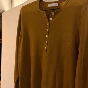 Everlane Cashmere Pullover Button Up - Size S
